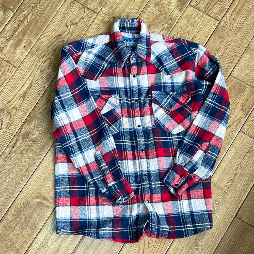 Classic Red and Blue flannel Shirt
